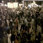 Protest againt police brutality in Skopje's central square